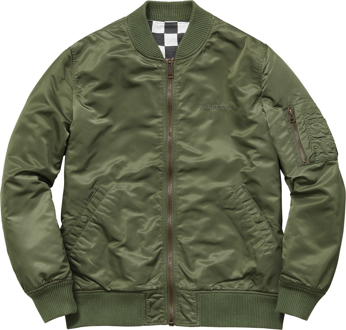 Reversible Checkered MA-1 view 4